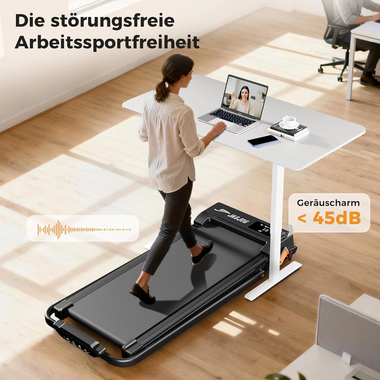 JT52 Walking Pad mit Steigung, Klappbares Laufband für Zuhause