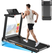 JT60 Laufband für Zuhause Klappbar 3.5 PS 14km/h 15% automatische Steigung Fitnessgerät