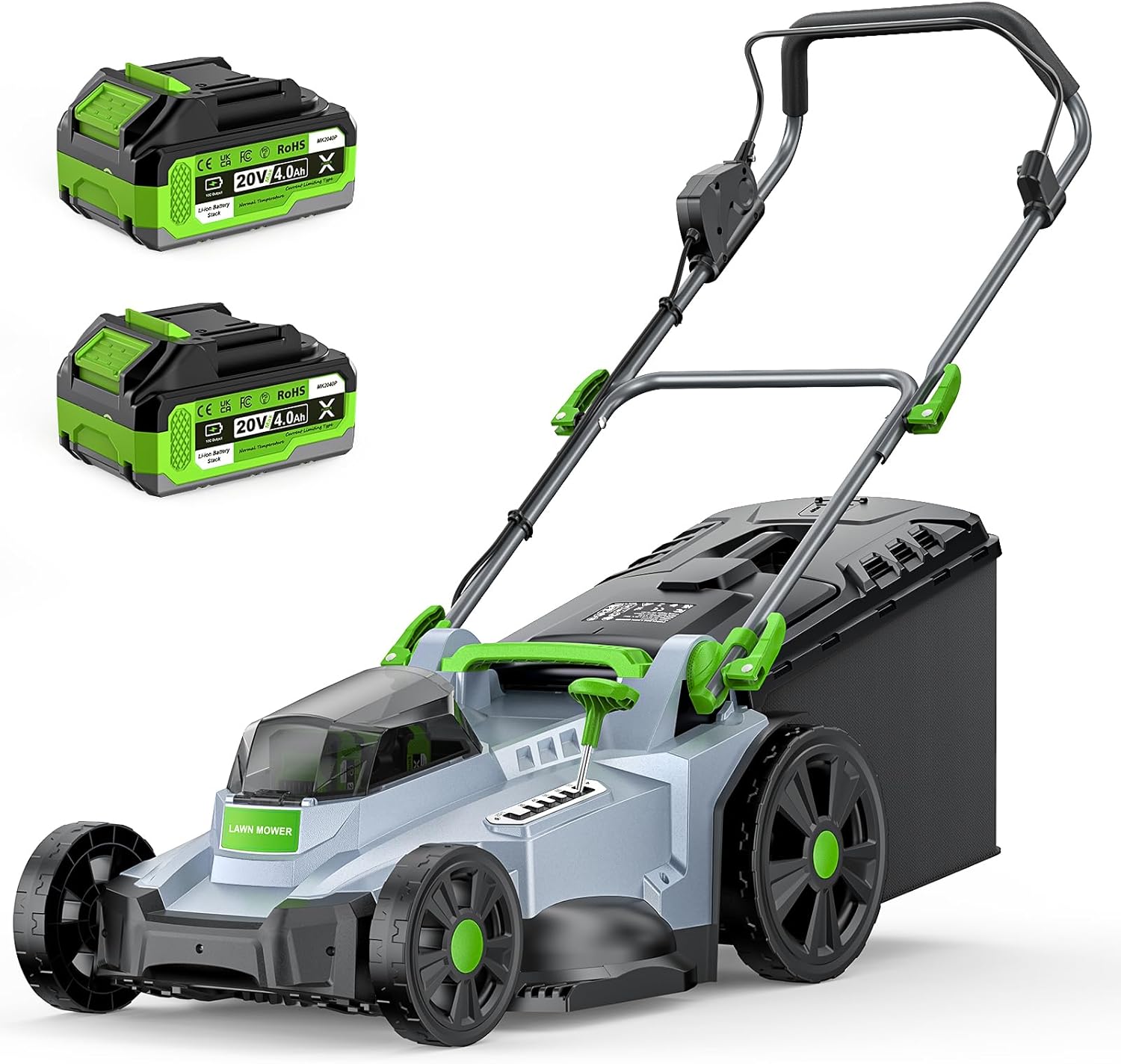 M17 Akku Rasenmäher mit Akku und Ladegerät, 43cm 40V Brushless Komplettset