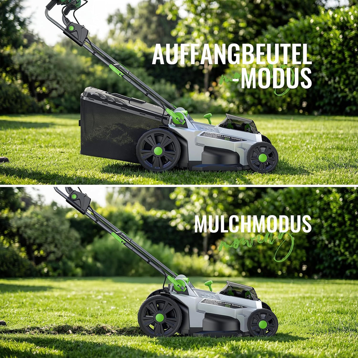 M17 Akku Rasenmäher mit Akku und Ladegerät, 43cm 40V Brushless Komplettset