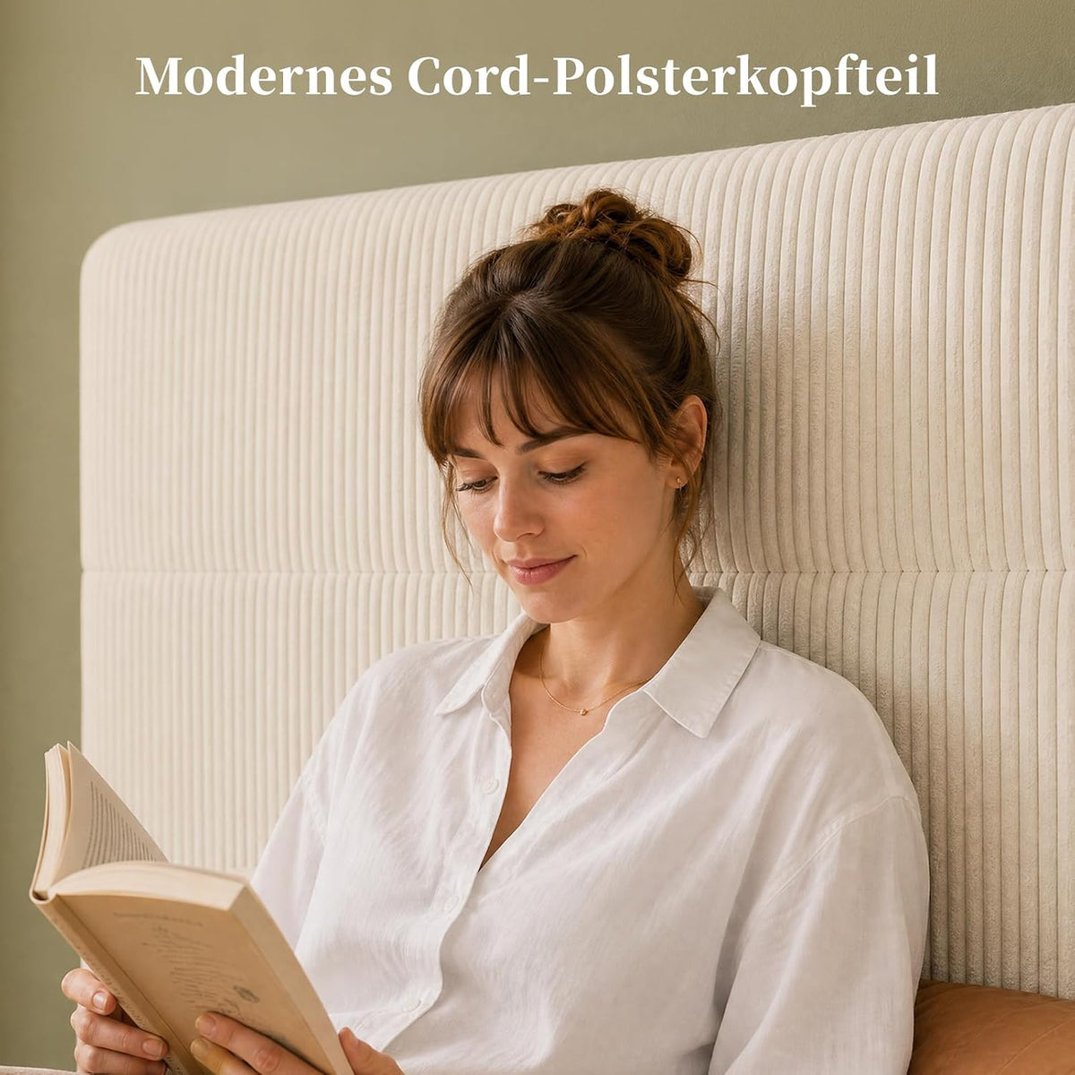 BR23 Bett mit Schubladen, Flexible Cord Polsterbett mit Lattenrost Stauraumbett