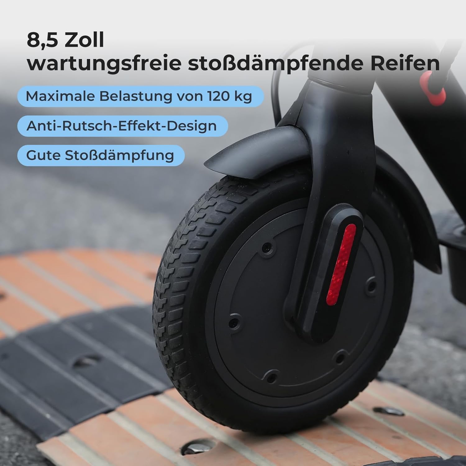 E9 E-Scooter mit Straßenzulassung (ABE), 350W Elektroroller, bis 30 km Reichweite, 20 km/h