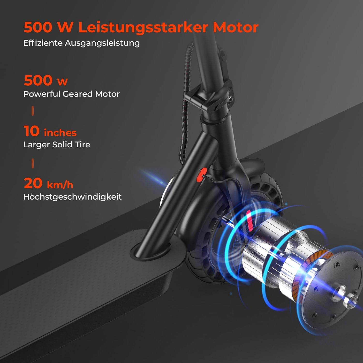 E9tmax E-Scooter mit Straßenzulassung, bis 40 km Reichweite, 20 km/h