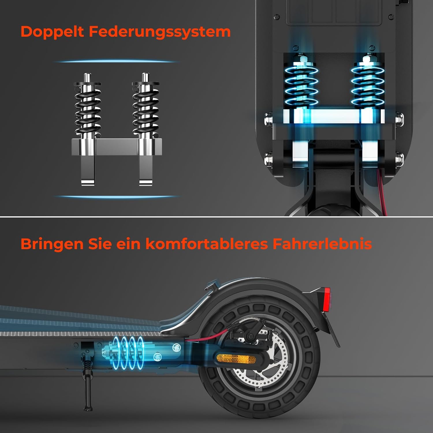 E9tmax E-Scooter mit Straßenzulassung, bis 40 km Reichweite, 20 km/h