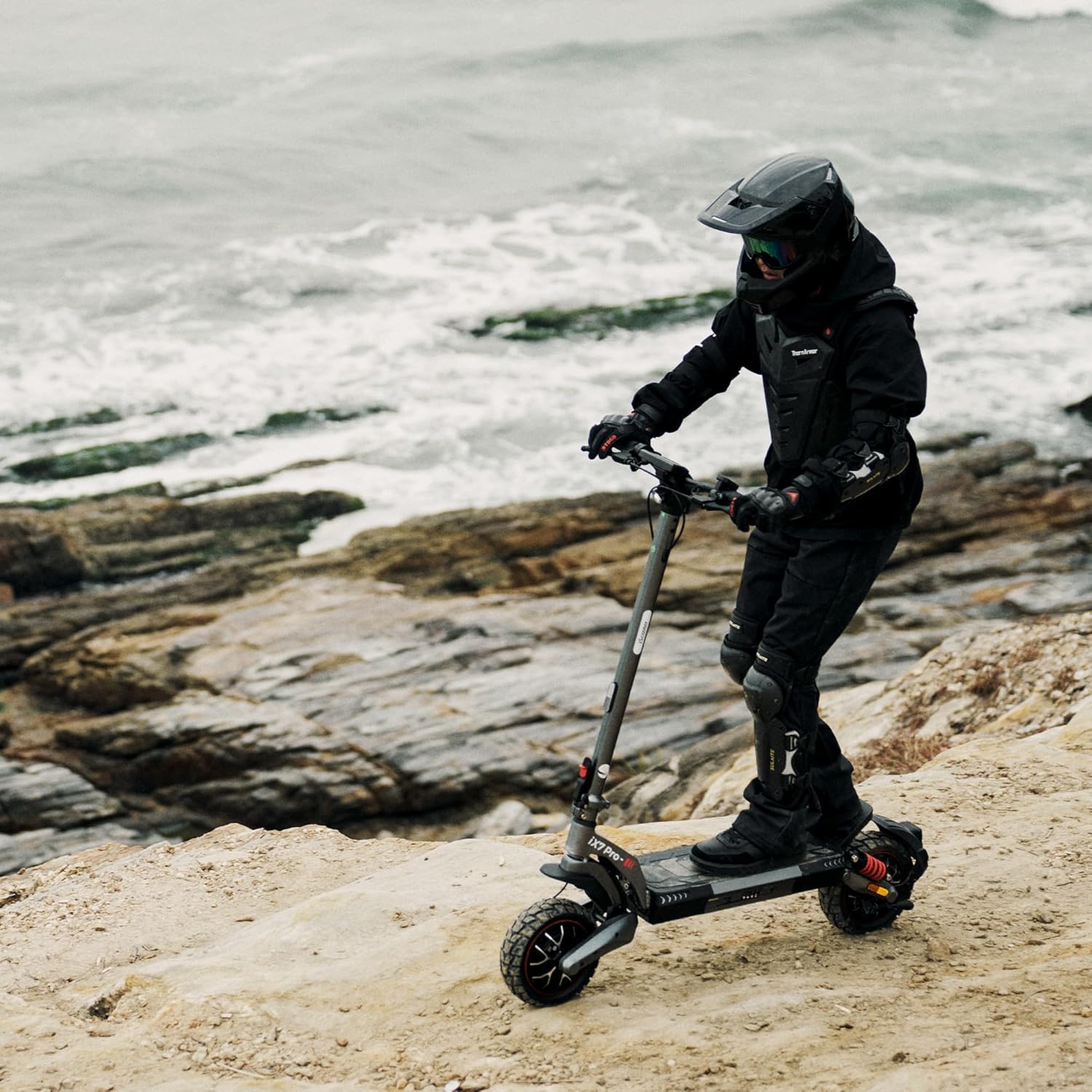 iX7Pro Doppelmotor E Scooter mit Straßenzulassung, 80KM Reichweite, 48V 15Ah Akku