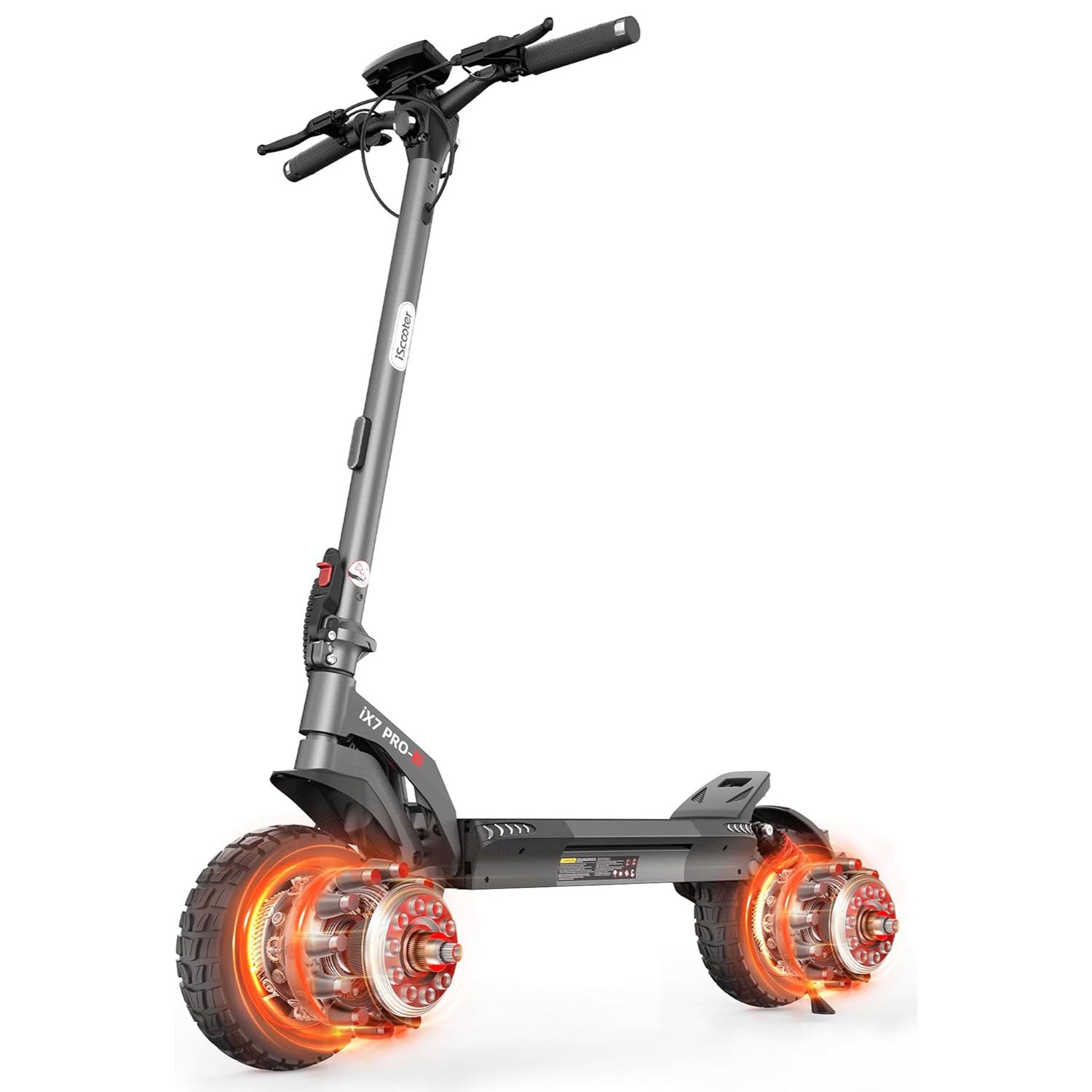 iX7Pro Doppelmotor E Scooter mit Straßenzulassung, 80KM Reichweite, 48V 15Ah Akku