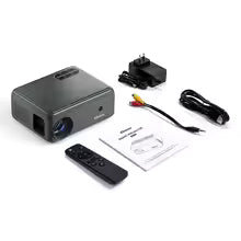 A666A Mini Beamer Tragbarer WLAN-Projektor mit WiFi & Bluetooth, Native 720P & 4K, Verstellbarer Smart Heimkino Projektor