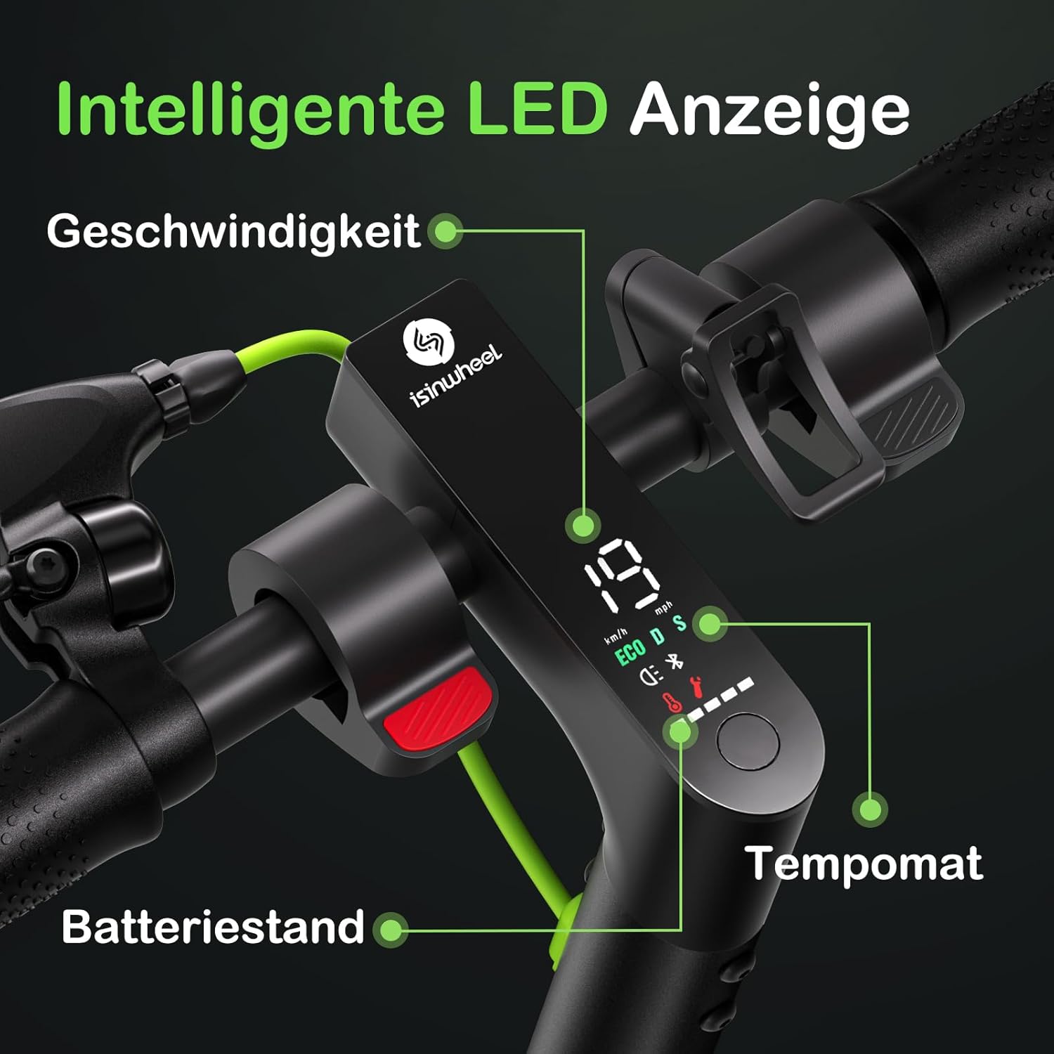 S9Max E Scooter mit Straßenzulassung, 40KM Reichweite, 10Ah Akku