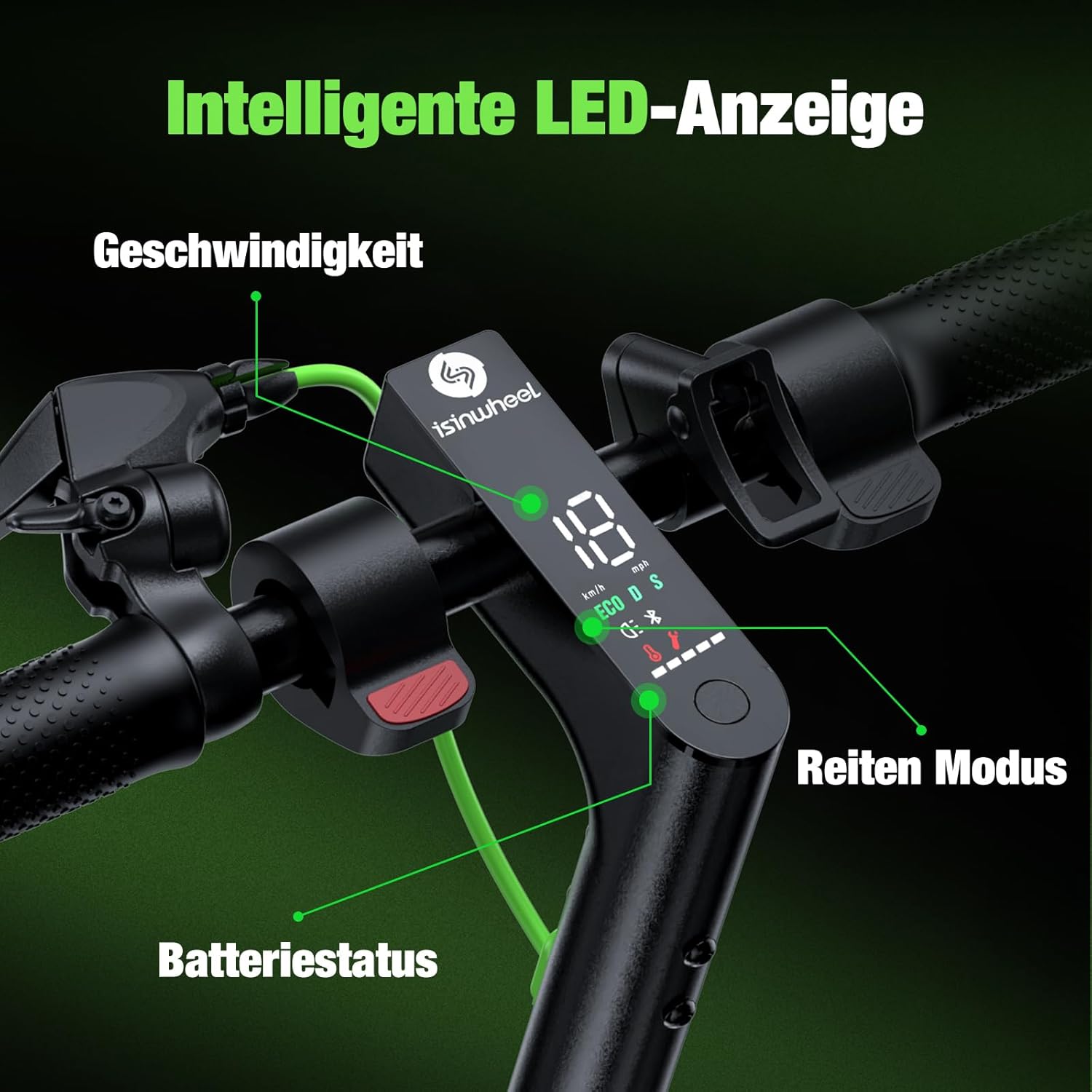 S9pro E Scooter mit Straßenzulassung, 350W Motor, 30KM Reichweite