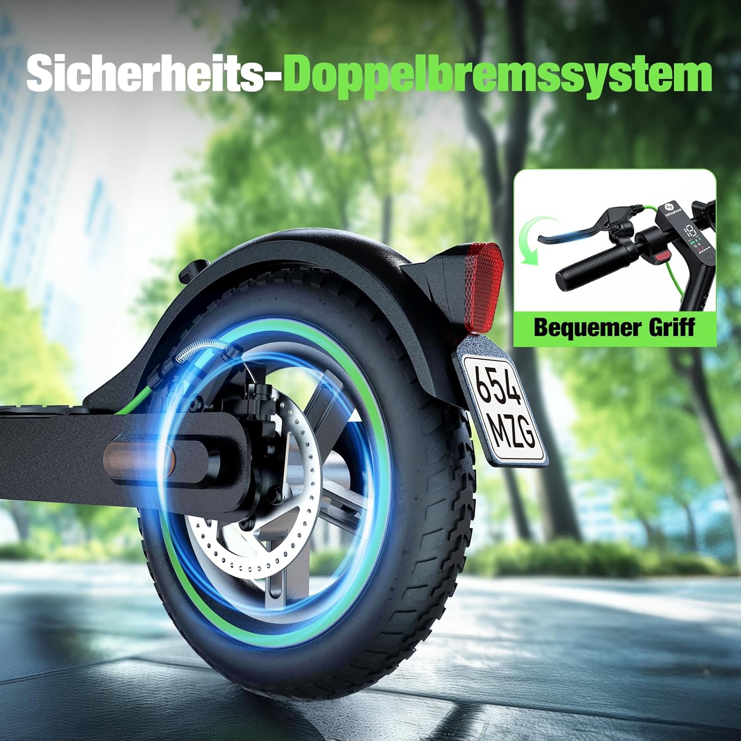 S9pro E Scooter mit Straßenzulassung, 350W Motor, 30KM Reichweite