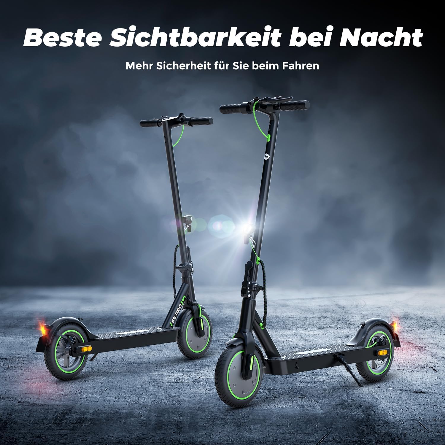 S9pro E Scooter mit Straßenzulassung, 350W Motor, 30KM Reichweite