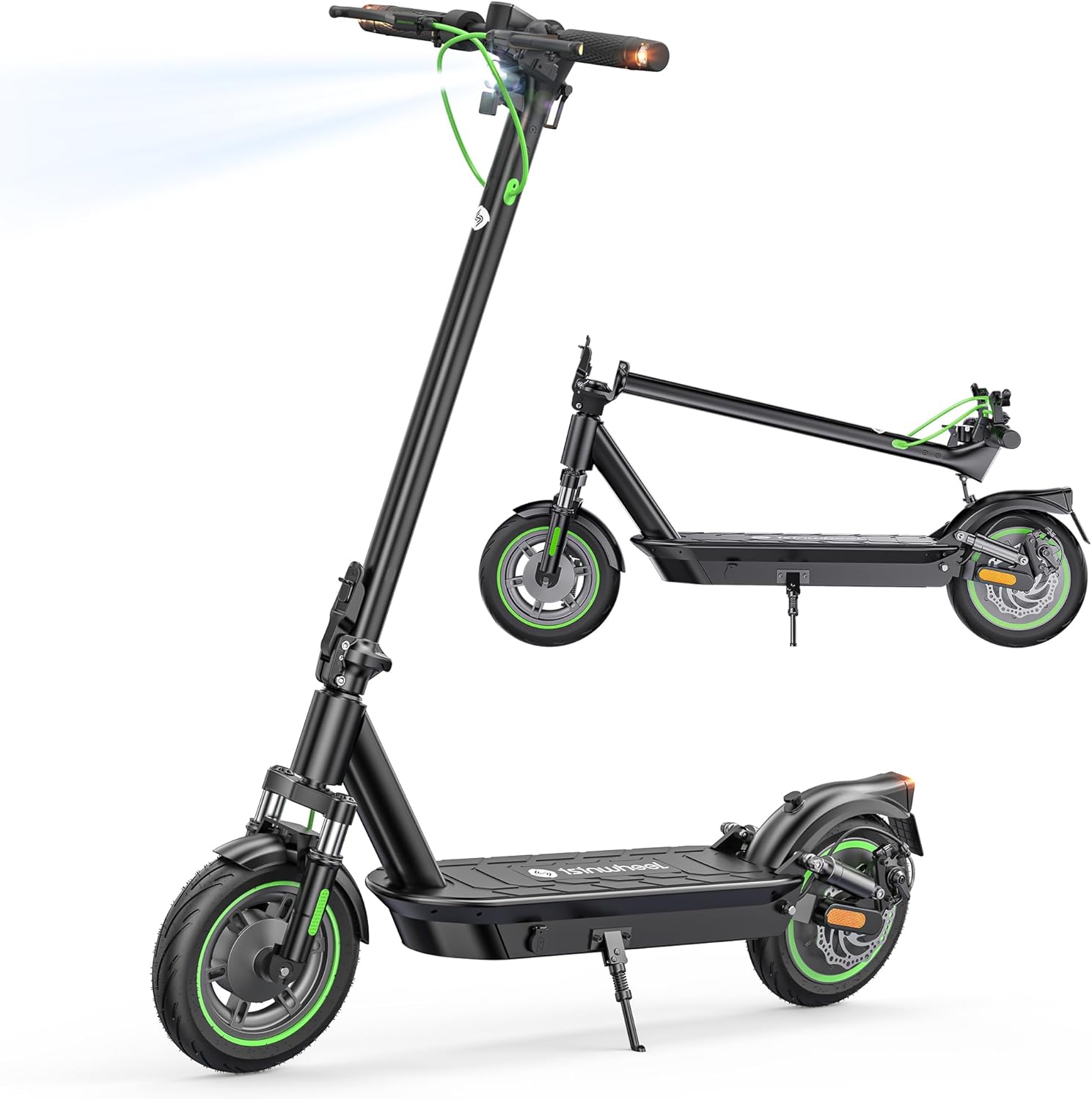 S10Plus E Scooter mit Straßenzulassung, 60KM Reichweite, 10 Zoll Reifen, Doppelte Stoßdämpfung & Duales Bremssystem