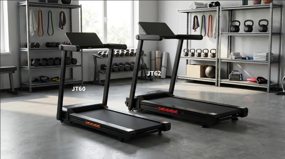 JT62 Laufband für Zuhause mit 18% Auto Steigung, 180kg Tragkraft Laufband Klappbar