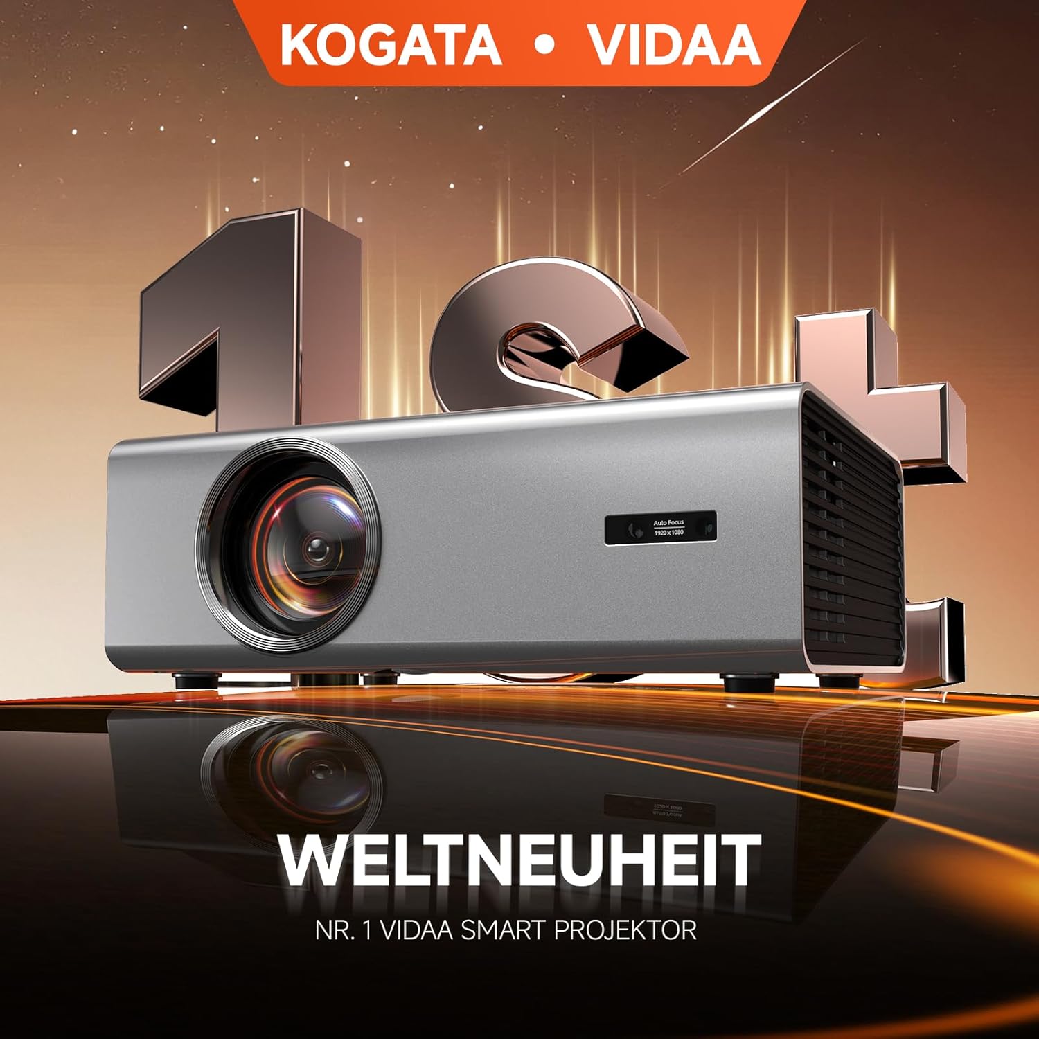 GC357 4K Beamer Smart Full HD VIDAA mit Netflix, AirPlay & MEMC