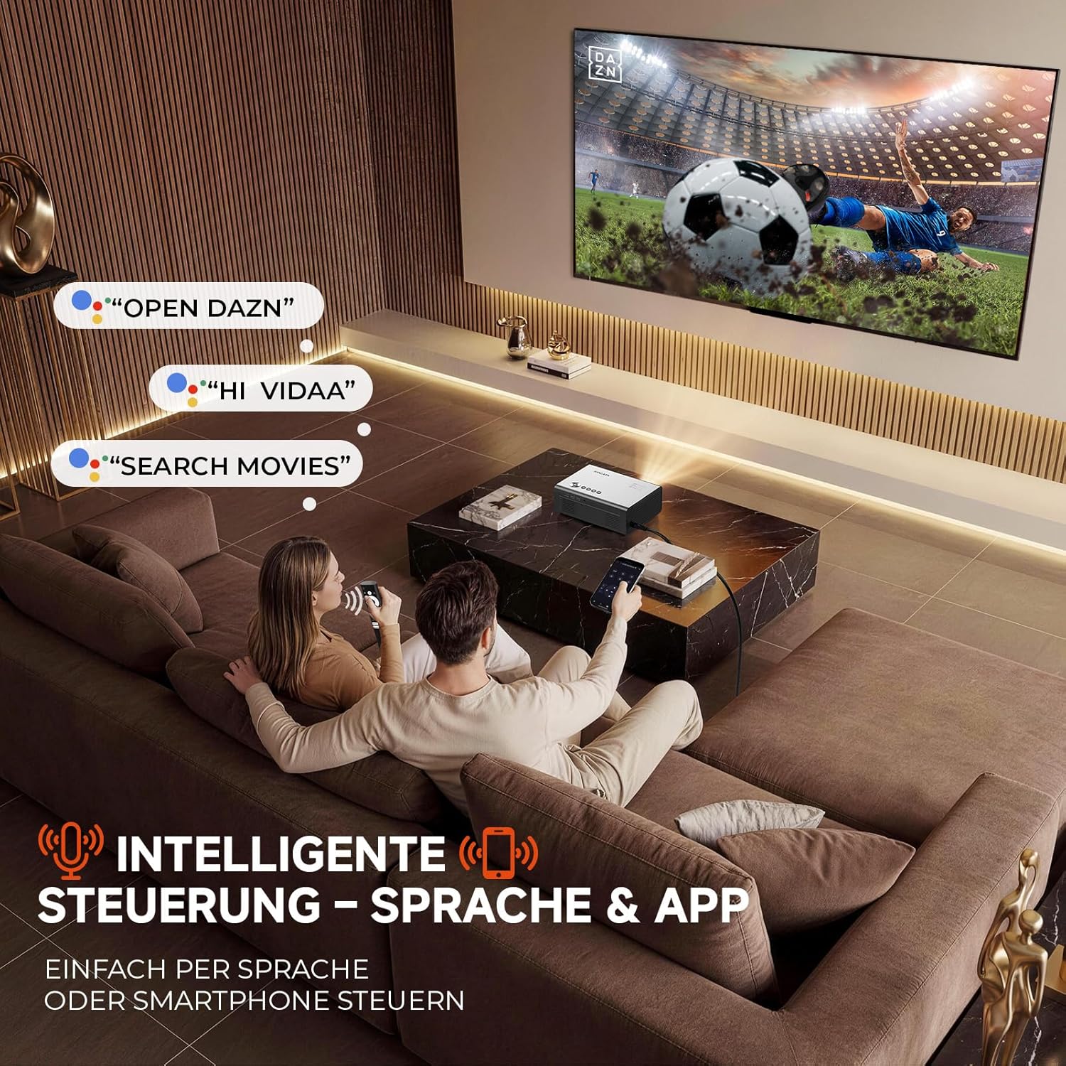 GC357 4K Beamer Smart Full HD VIDAA mit Netflix, AirPlay & MEMC