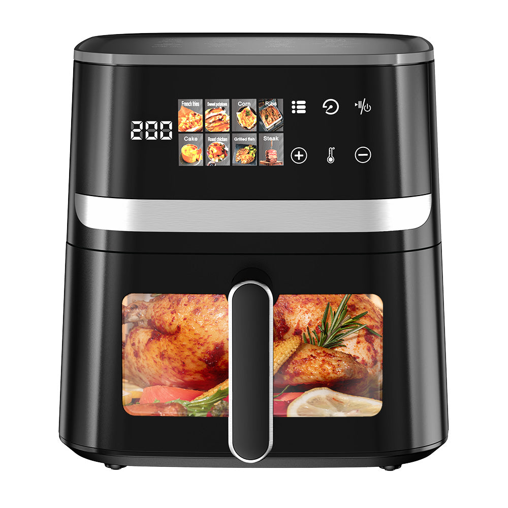 AF03  7L Heißluftfritteuse mit 8 Automatikprogrammen, Touchscreen & Sichtfenster, 1350W