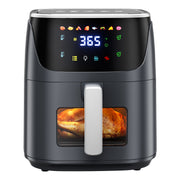 AF304 7L Heißluftfritteuse, 1500W Air Fryer mit 8 Programmen & Sichtfenster, Fettreduziertes Frittieren