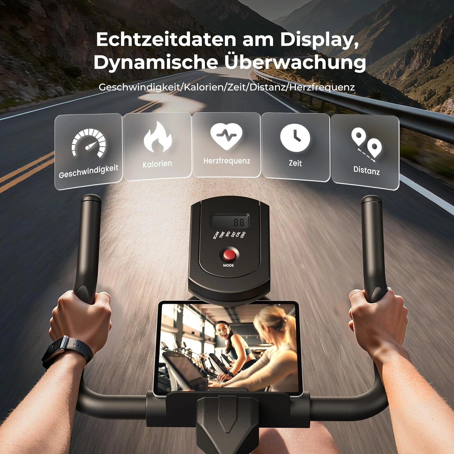 QK118 Walking Pad unter Schreibtisch 2.5 PS flach leise Laufband Büro Gehmatte